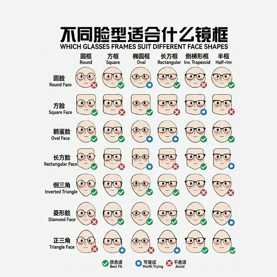 推荐眼镜款式